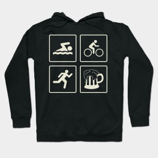 Swim. Bike. Run. Beer Hoodie